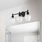 Designers Fountain Summer Jazz 24 in. 3-Light Matte Black Vanity Light with Clear Glass Shades for Bathrooms D310M-3B-MB - alternate 3